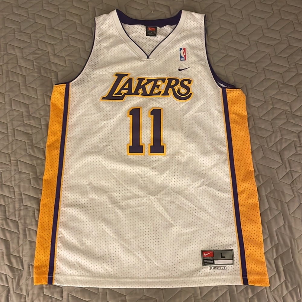Nike Karl Malone Los Angeles Swingman Basketball Mens Jersey 11 L